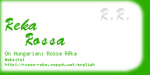 reka rossa business card